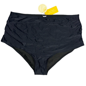 👙TOURNESOL Black swimwear bottom women plus size 3XL skirted full coverage NWT